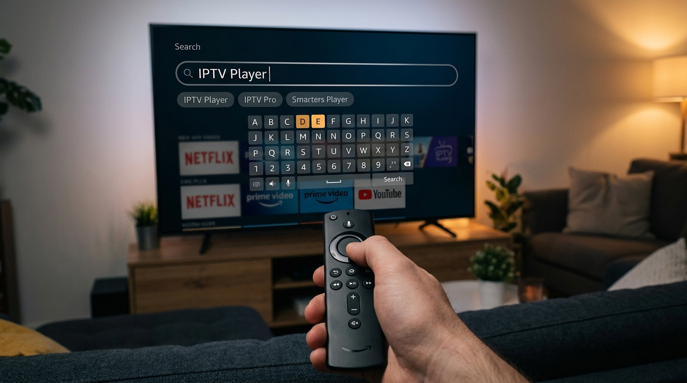 Searching for the player on Fire TV