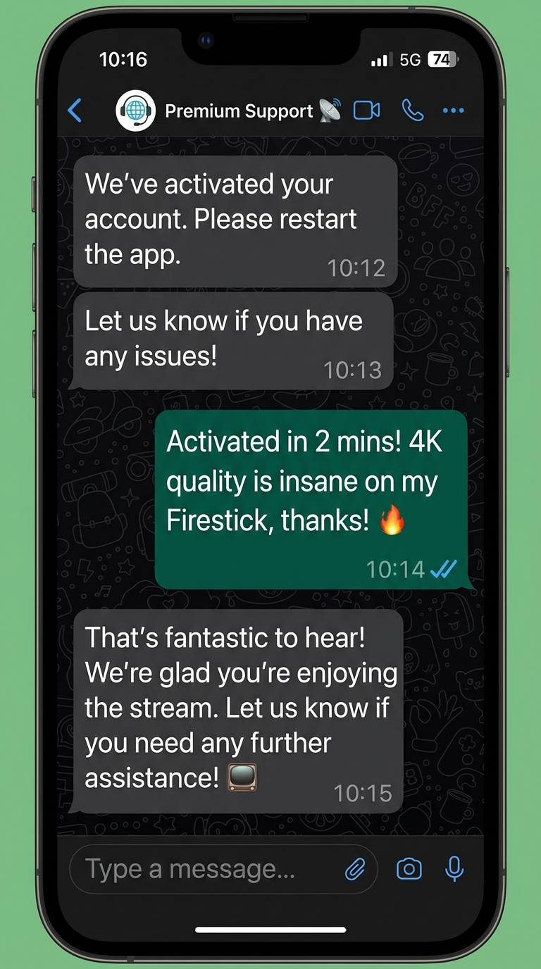Customer message