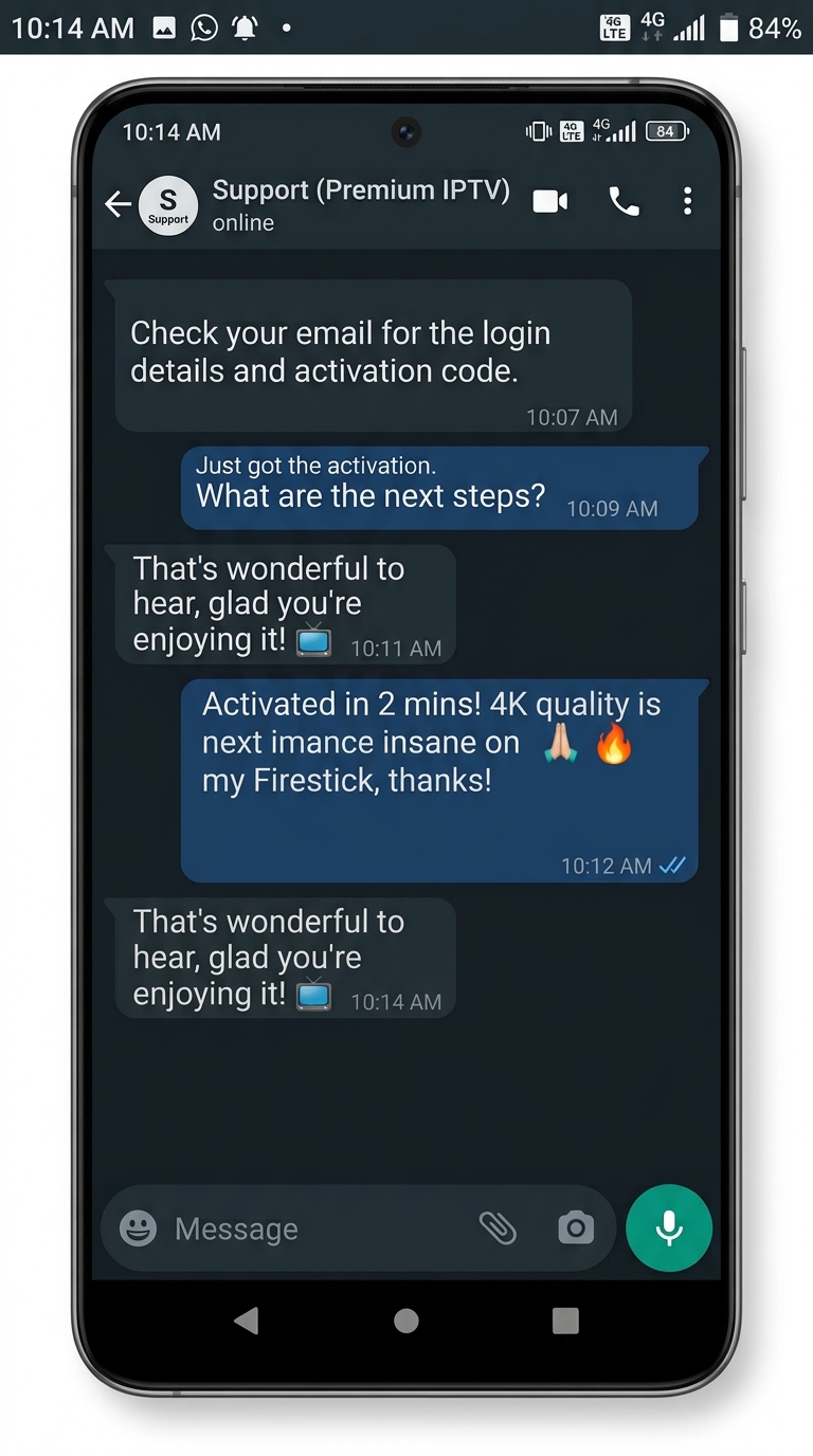 Customer message