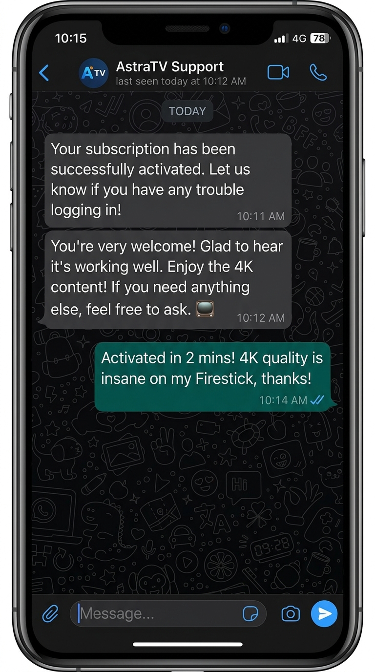 Customer message