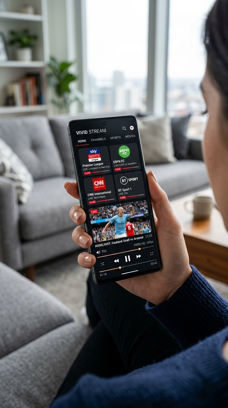 The YourFlix app on a phone