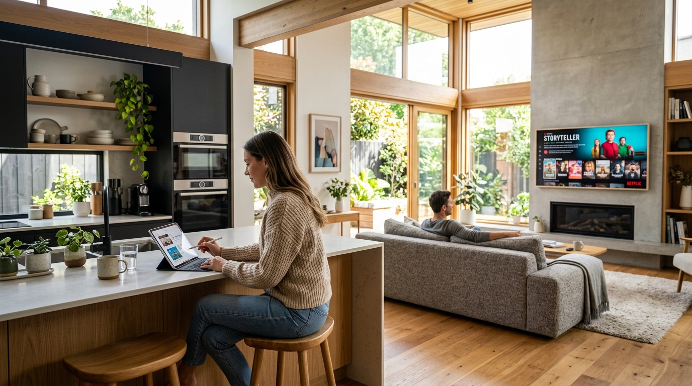 YourFlix on a television, laptop, tablet and phone
